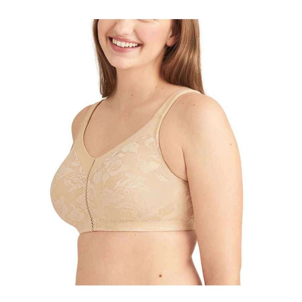 Wacoal Women's Beige Awareness Non Padded Non-Wired Full Support Bra Size 34C - Picture 3 of 10